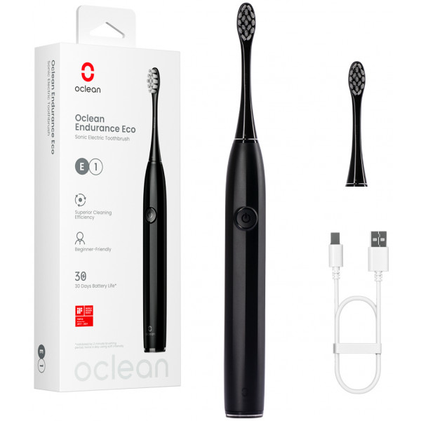 Фото - Зубна щітка електрична Oclean Endurance Eco Electric Toothbrush Black (6970810553321)