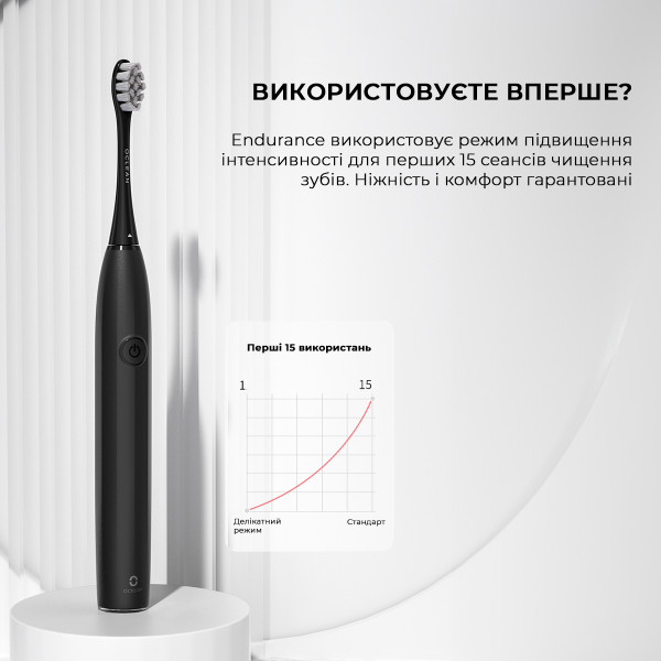 Фото - Зубна щітка електрична Oclean Endurance Eco Electric Toothbrush Black (6970810553321)