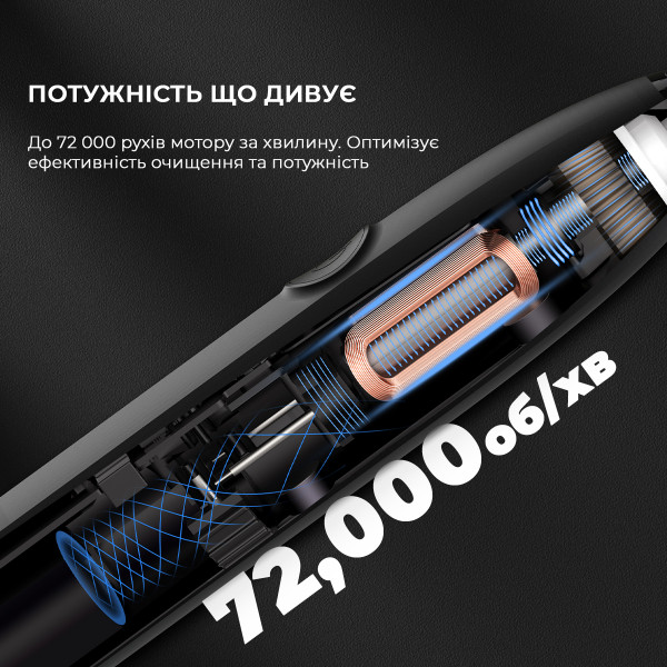Фото - Зубна щітка електрична Oclean Endurance Eco Electric Toothbrush Black (6970810553321)