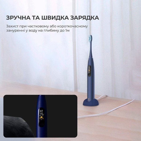 Фото - Зубна щітка електрична Oclean X Pro Blue (6970810551068)