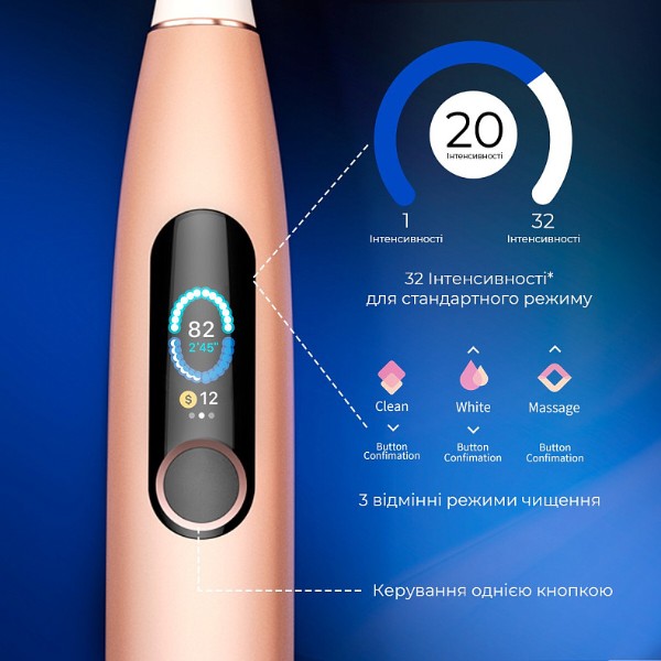 Фото - Зубна щітка електрична Oclean X Pro Sakura Pink (OLED) (Global)