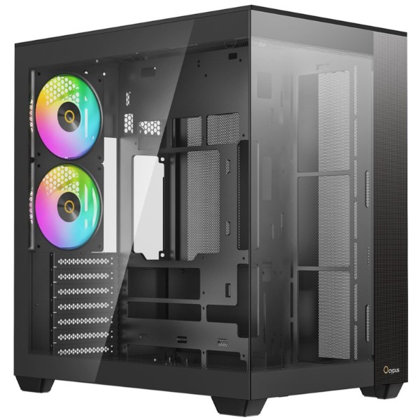 Фото - Корпус OCYPUS ATX W/O PSU DELTA C74 ARGB (DELTA-C74-BKD200XX-GL)