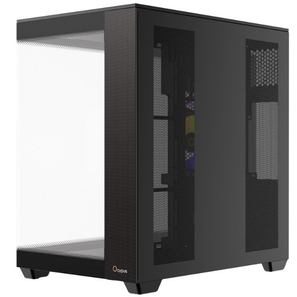 Фото - Корпус OCYPUS ATX W/O PSU DELTA C74 ARGB (DELTA-C74-BKD200XX-GL)