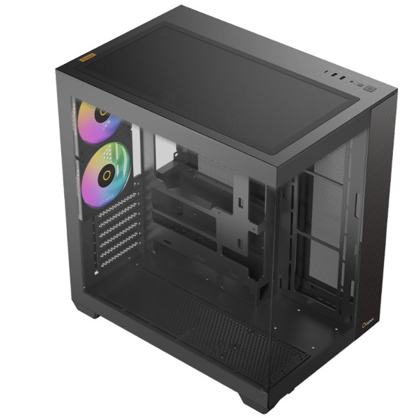 Фото - Корпус OCYPUS ATX W/O PSU DELTA C74 ARGB (DELTA-C74-BKD200XX-GL)