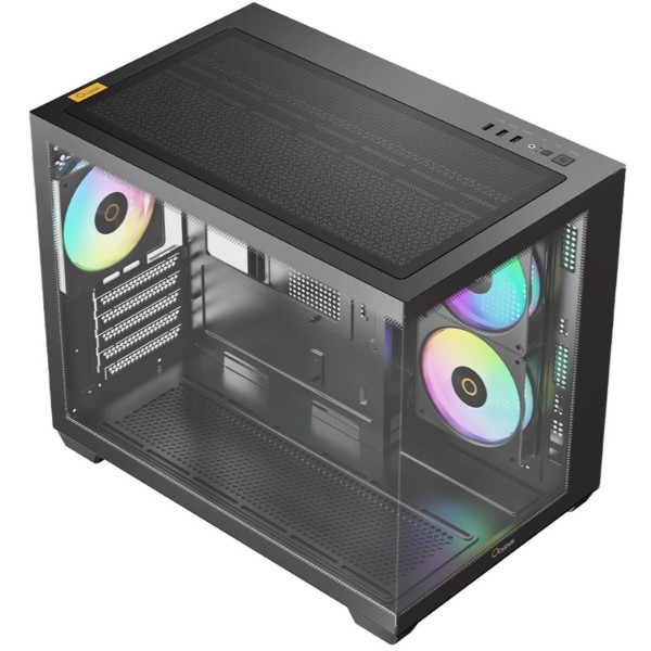Фото - Корпус OCYPUS MATX W/O PSU GAMMA C54 ARGB (GAMMA-C54-BKD300XX-GL)