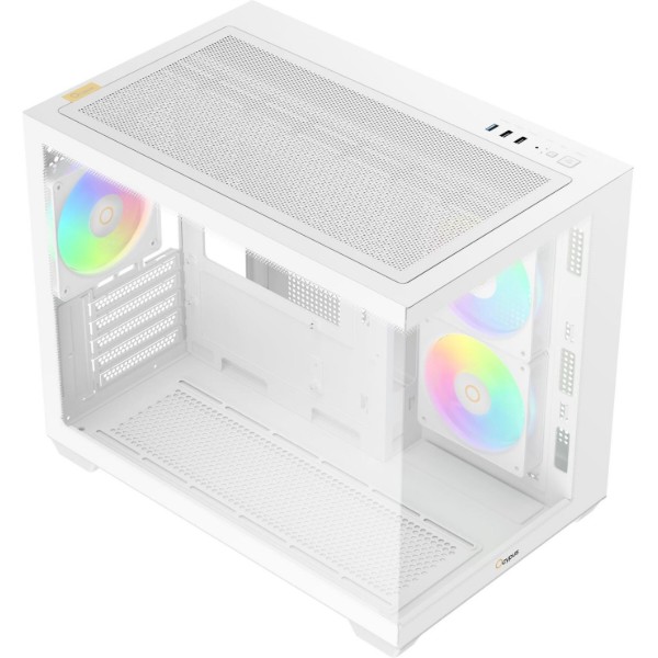 Фото - Корпус OCYPUS MATX W/O PSU GAMMA C54 ARGB (GAMMA-C54-WHD300XX-GL)
