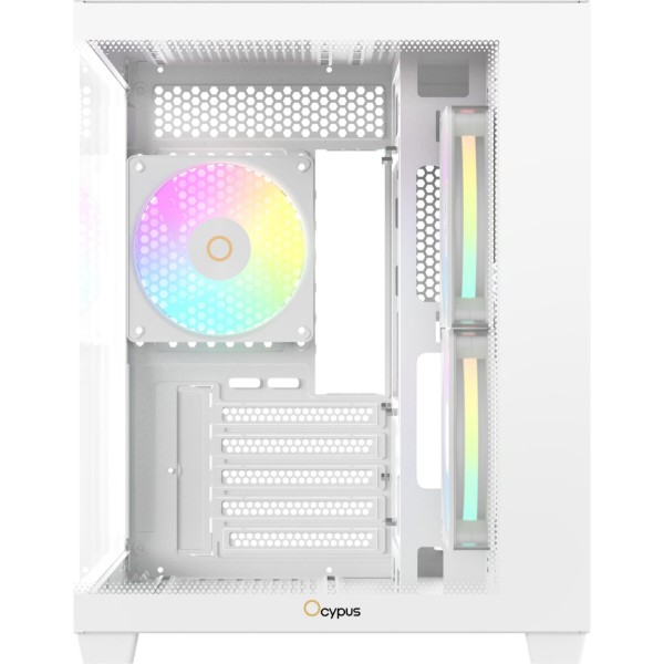 Фото - Корпус OCYPUS MATX W/O PSU GAMMA C54 ARGB (GAMMA-C54-WHD300XX-GL)
