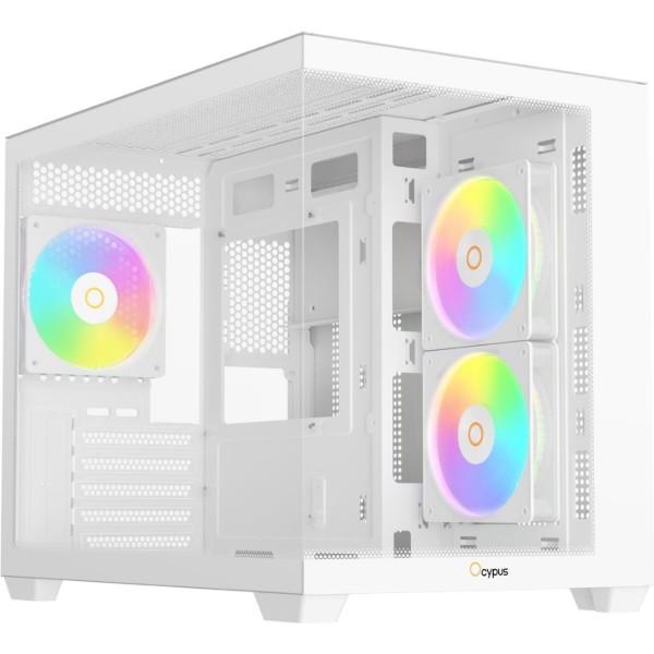 Фото - Корпус OCYPUS MATX W/O PSU GAMMA C54 ARGB (GAMMA-C54-WHD300XX-GL)