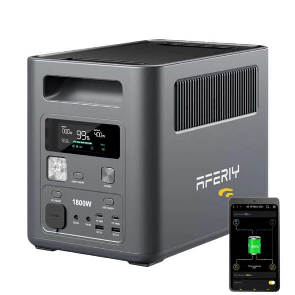 Фото - Зарядна станція універсальна AFERIY AF-BCP180 (Nomad1800) 1800W, 1024Wh Gray (715360)