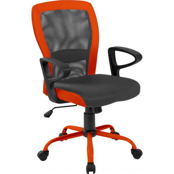 Фото - Крісло офісне Office4you LENO, Grey-Orange (27783)