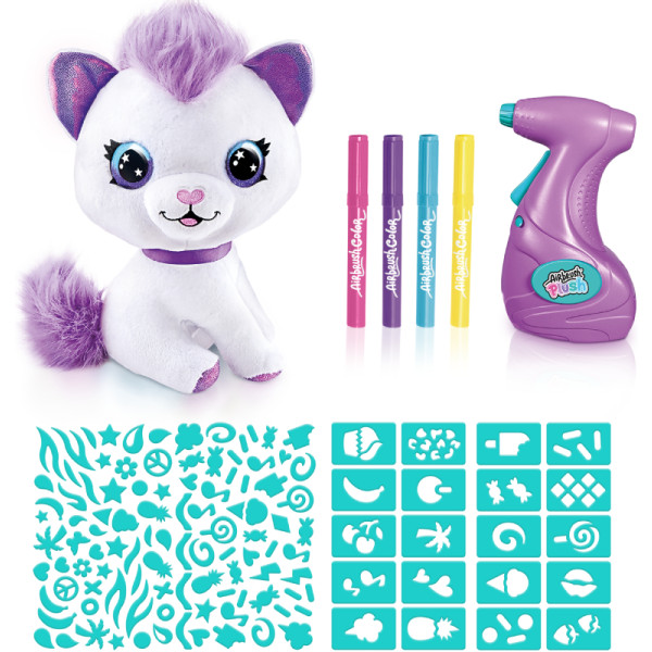 Фото - Набір для декупажу та розпису Canal Toys DIY AIRBRUSH PLUSH - Кошеня (OFG272/1)