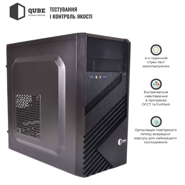 Фото - Системный блок QUBE QB i3 14100 B5 84 (i314100B584)