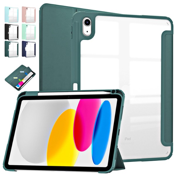 Фото - Чохол для планшета Becover Soft Edge с креплением Apple Pencil для Apple iPad 10.9" (2022/2024)/iPad (А16) 2025 11" Dark Green (709182)