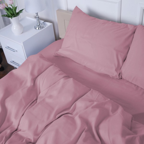 Фото - Комплект постільної білизни MirSon №15-1415 Coral Cloud Mikrosatin Premium Однотонний 175х210 см (2200007231478)