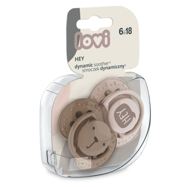 Фото - Симетрична пустушка Lovi 6-18 міс 2 шт. Hey Girl (22/887girl)