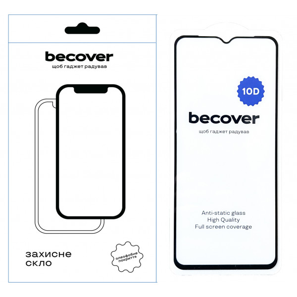 Фото - Захисне скло для смартфону BeCover ZTE Blade V50 Vita 10D Black (711832)