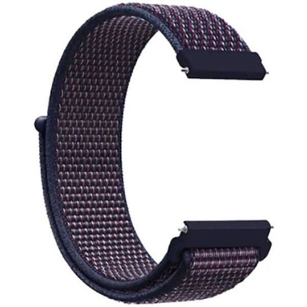 Фото - Ремінець для смарт-годинника BeCover Nylon Style for Xiaomi iMi KW66/Mi Watch Color/Haylou LS01/Watch S1 Active Blue-Gray (710530)