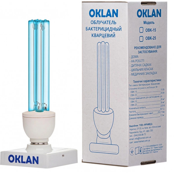 Фото - Бактерицидна лампа OKLAN OBK-25