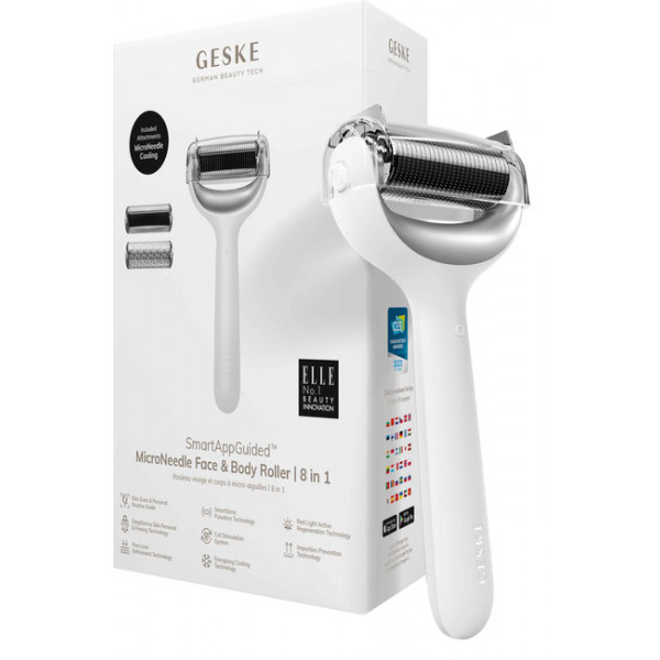 Фото - Масажер для обличчя GESKE MicroNeedle Face & Body Roller 8 в 1 (GK000043WH01)