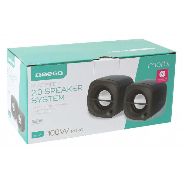 Фото - Компьютерная акустика компактная 2.0 Omega OG-15 Black USB