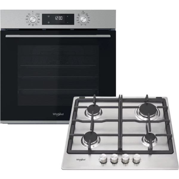 Фото - Комплект техніки Whirlpool Духова шафа + Варильна поверхня Whirlpool OMK58HU1X + TKRL660IX
