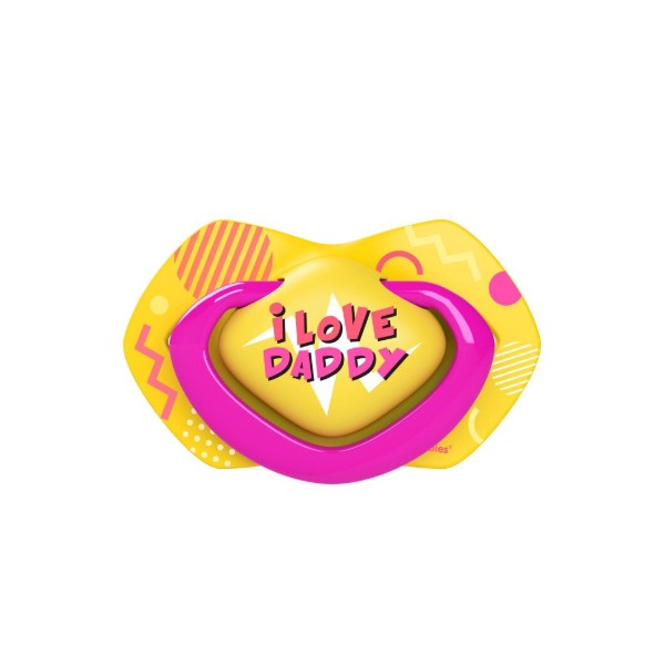 Фото - Симетрична пустушка Canpol babies 0-6 міс NEON LOVE 2 шт. - рожева (22/652_pin)