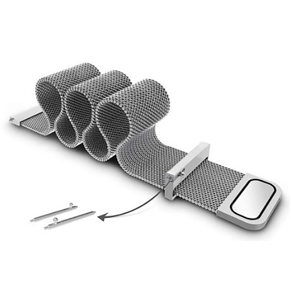 Фото - Ремінець для смарт-годинника BeCover Milanese Style Xiaomi Mi Watch 20mm/Garmin Vivoactive 3S/4S/Venu2С/CanyonCNS-SW71SS/Mobvoi TicWatchC2/With.Activite/HUAWEIHONOR S1 (707691)