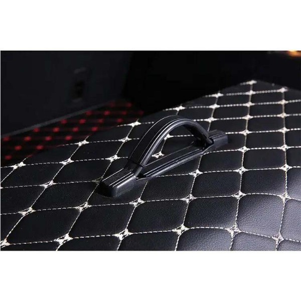 Фото - Сумка-органайзер в багажник Optima Bag-M Черный с белой прошивкой (OPT-BAG-M)