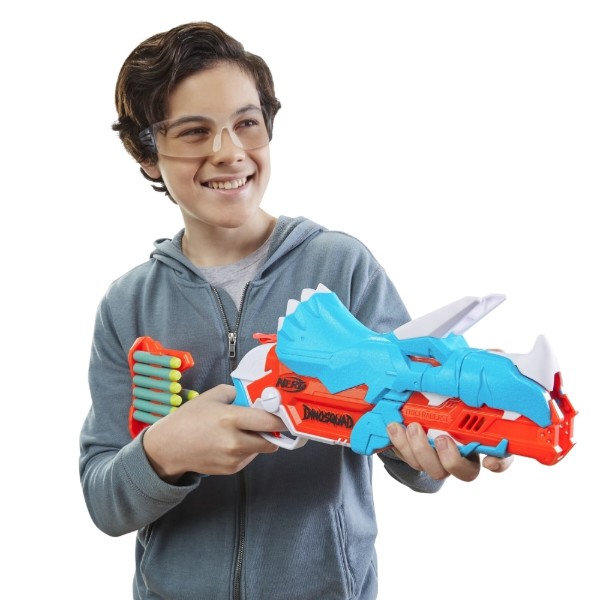Фото - Бластер многозарядный Hasbro Nerf Дино Трицерабласт (F0803)