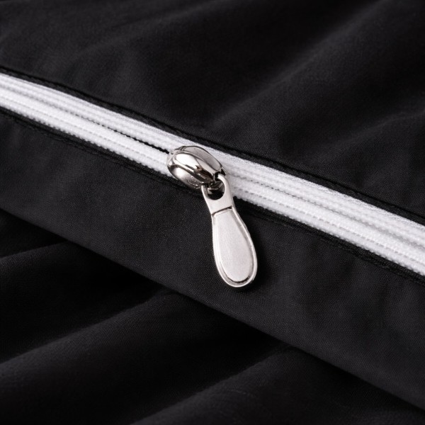 Фото - Комплект постільної білизни MirSon Poplin Line 099 Black 200 x 220 см (2200006279808)