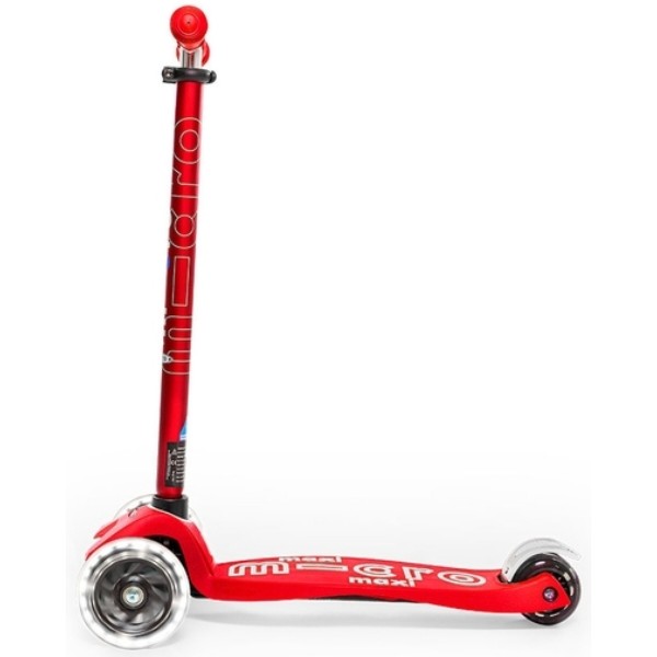 Фото - Триколісний самокат Micro Maxi Deluxe Red LED (MMD068)