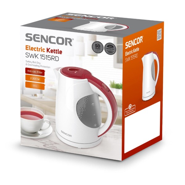 Фото - Электрический чайник Sencor SWK 1515RD