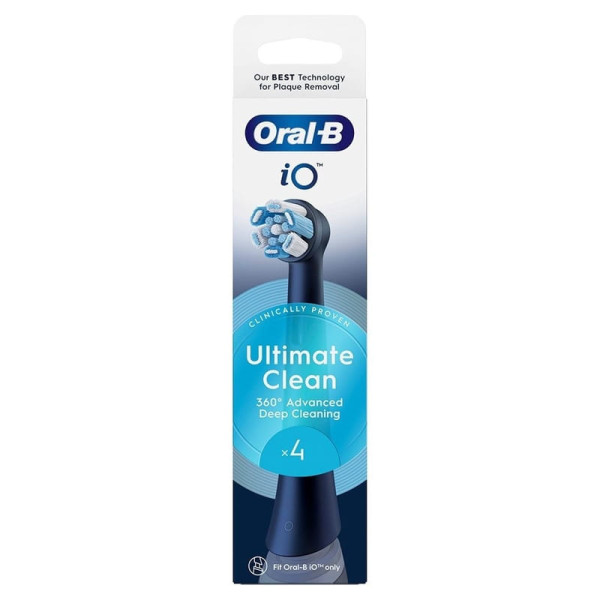 Фото - Насадка для зубної щітки Braun Oral-B iO RB CBF-4 Ultimate Clean Black 4 шт.