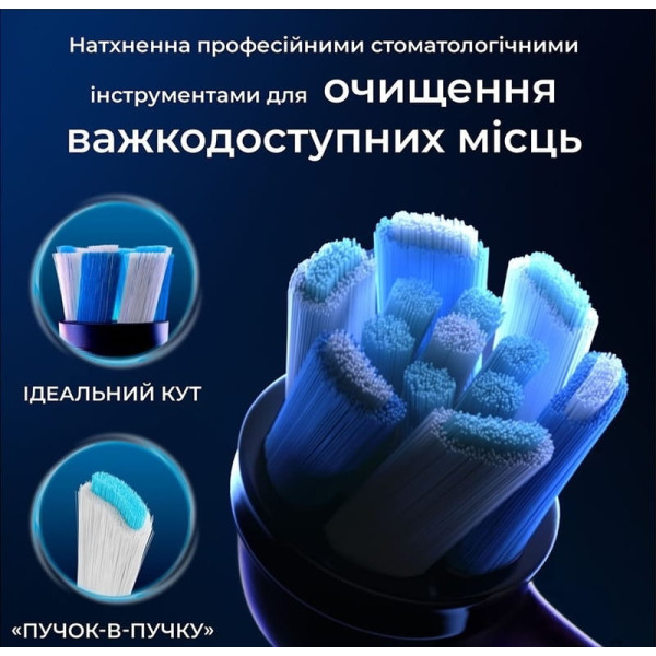 Фото - Насадка для зубної щітки Braun Oral-B iO RB CBF-4 Ultimate Clean Black 4 шт.