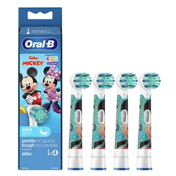 Фото - Насадка для зубной щетки Oral-B Braun EB10S Mickey Mouse 4 шт.