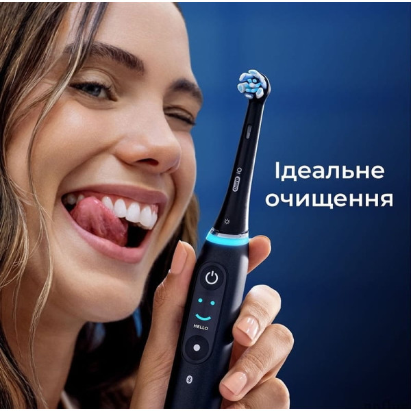Фото - Насадка для зубної щітки Braun Oral-B iO RB CBF-4 Ultimate Clean Black 4 шт.