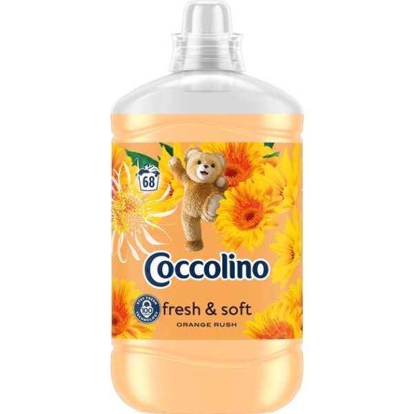 Фото - Ополіскувач для білизни Coccolino Orange Rush 1.7 л