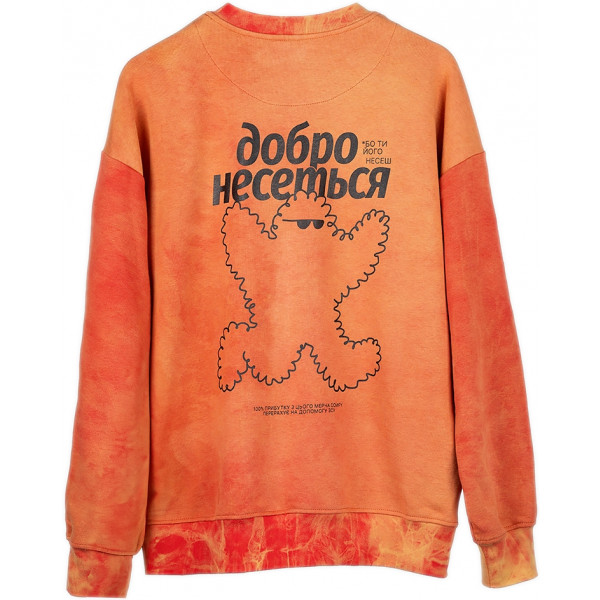 Фото - Свитшот Comfy "тай дай" оранжевый L/XL