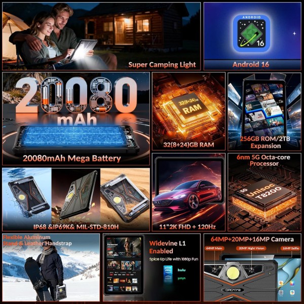Фото - Планшет Orcatab WT1 Pro 6/256GB Orange