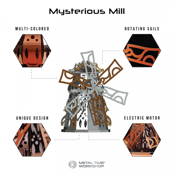 Фото - Металевий конструктор Metal Time Mysterious Mill (MT054)