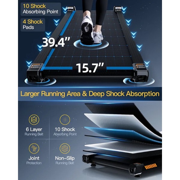 Фото - Бігова доріжка AKLUER H1 Auto Incline Walking Pad Treadmill (AKL-H1-AUTO)