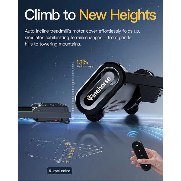 Фото - Бігова доріжка AKLUER H1 Auto Incline Walking Pad Treadmill (AKL-H1-AUTO)