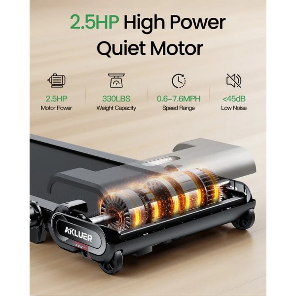 Фото - Бігова доріжка AKLUER H1-B Auto Incline Walking Pad Treadmill (AKL-H1-B-AUTO)