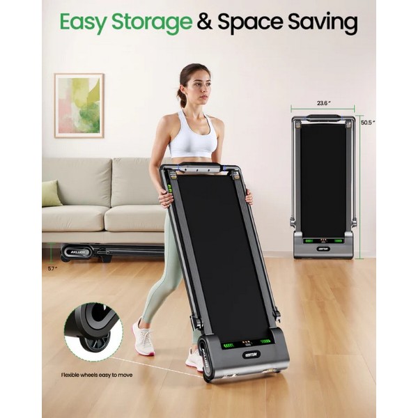 Фото - Бігова доріжка AKLUER H1-B Auto Incline Walking Pad Treadmill (AKL-H1-B-AUTO)