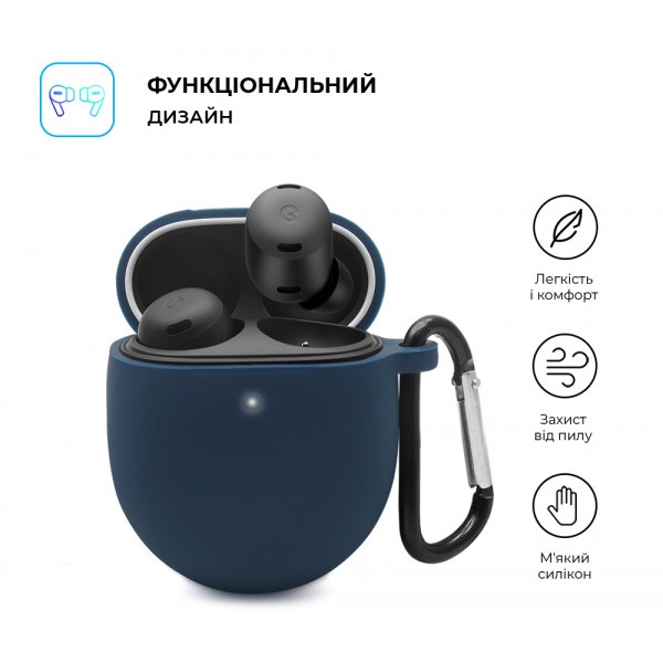 Фото - Чохол для навушників ArmorStandart Hang Case for Google Pixel Buds Pro Midnight Blue (ARM75404)