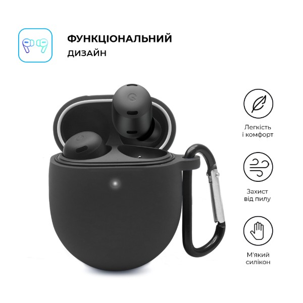 Фото - Чохол для навушників ArmorStandart Hang Case for Google Pixel Buds Pro Black (ARM75403)