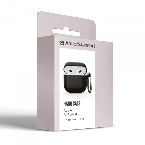 Фото - Уценка - Чехол для наушников Armorstandart Hang Case for Apple AirPods 4 Black (ARM81277)