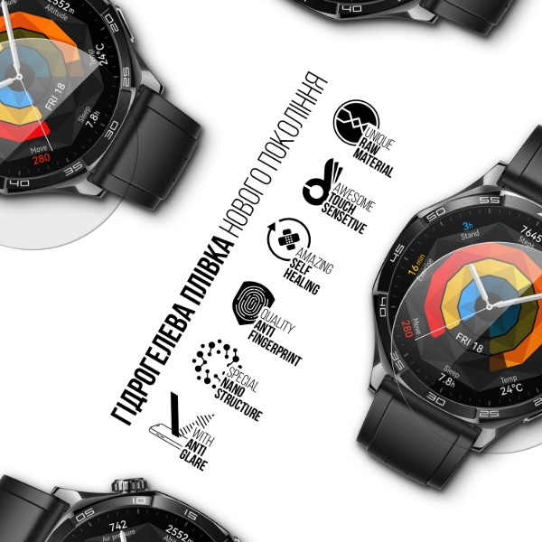 Фото - Защитная пленка для смарт-часов Armorstandart Matte for Huawei GT2 (46 mm) 6 шт. (ARM92144)