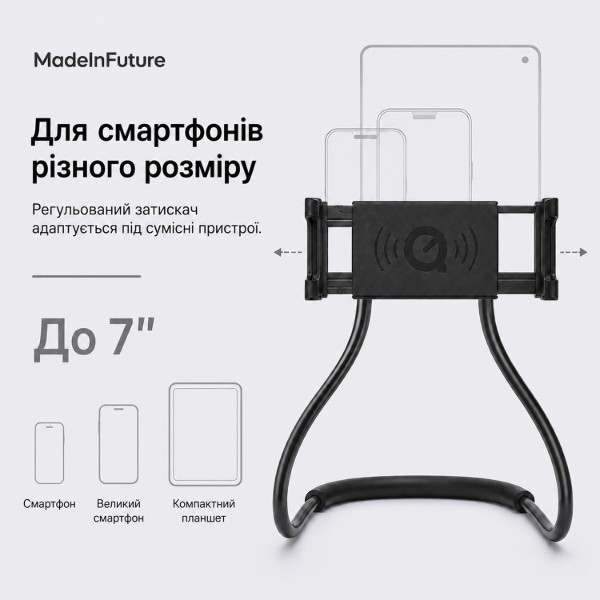 Фото - Подставка для мобильного устройства MadeInFuture T12 Black (MIF91916)