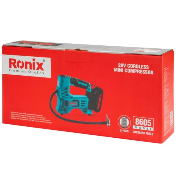 Фото - Автокомпрессор Ronix 20В (8605)